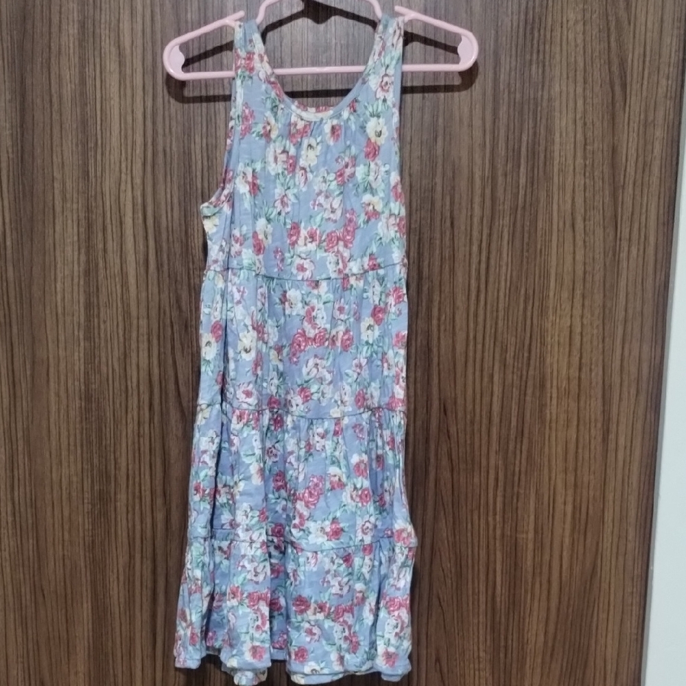 Polo by Ralph Lauren Blue Floral Tiered Sundress